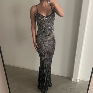 Drew Formal Rhinestone Mermaid Dress XS new with tags attached
